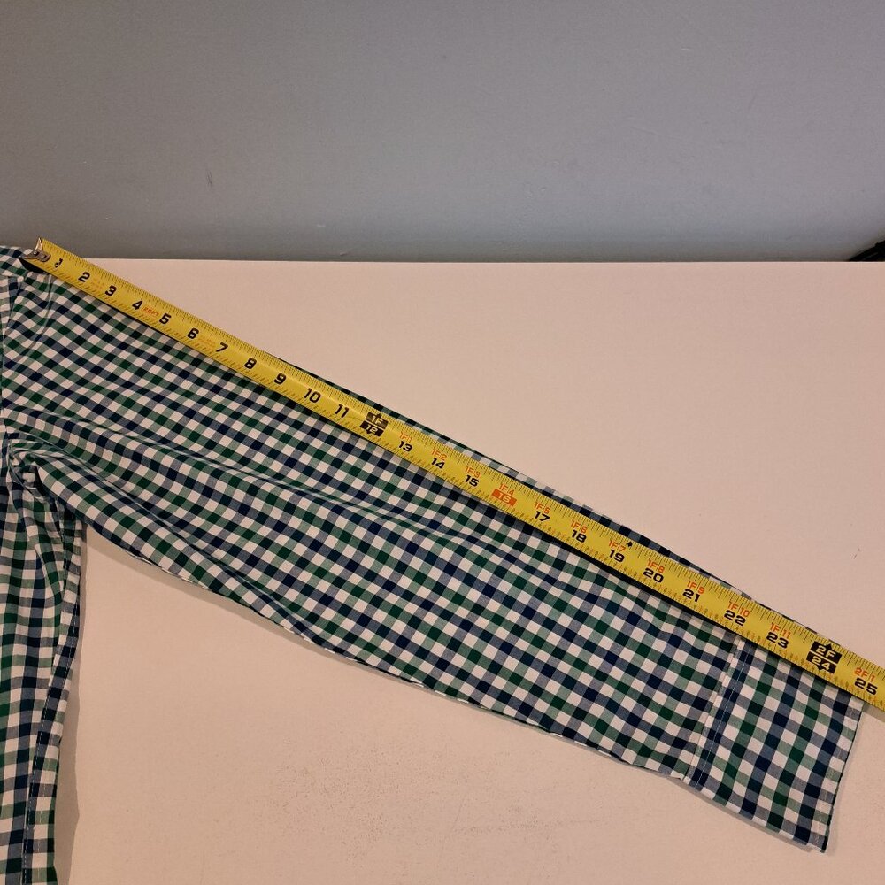 J. Crew Men's L Slim Untucked Flex Washed Long Sleeve Plaid Shirt Style #BE209 - Picture 12 of 13